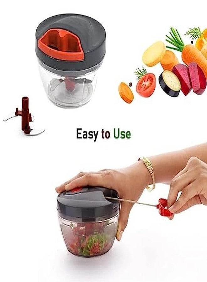 BigPlayer 3-Blade Vegetable & Fruit Chopper 450ML Regular - Image 3